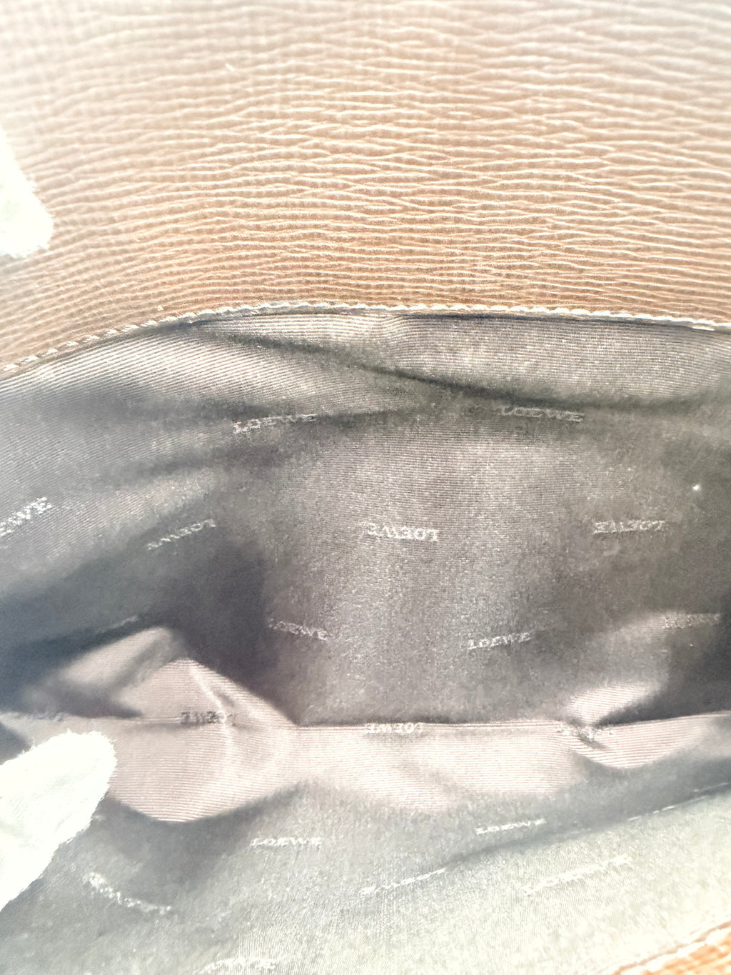 Loewe Textured Leather Portfolio Clutch