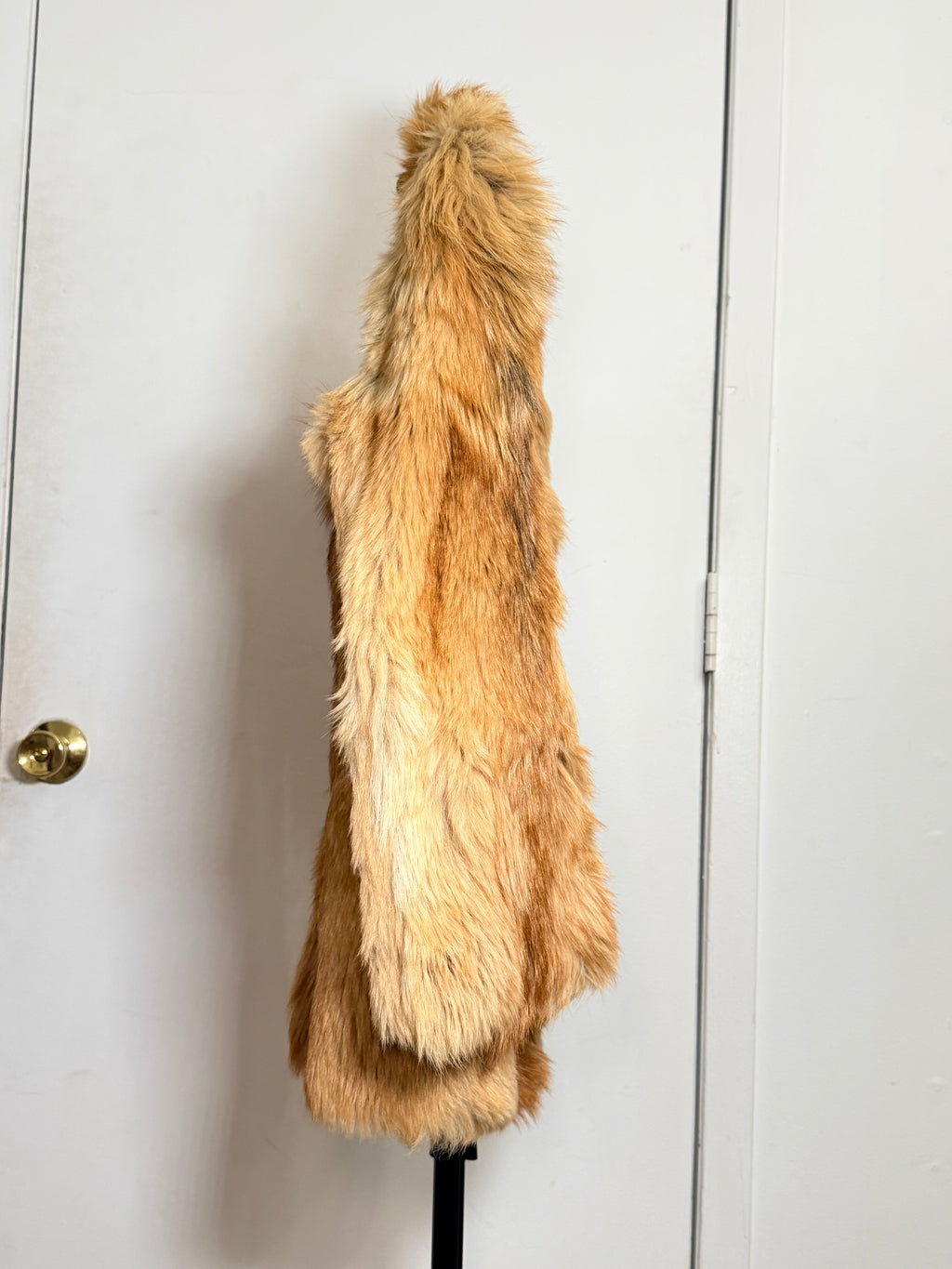 Vintage Red Fox Fur Coat (Natural) – Medium 008