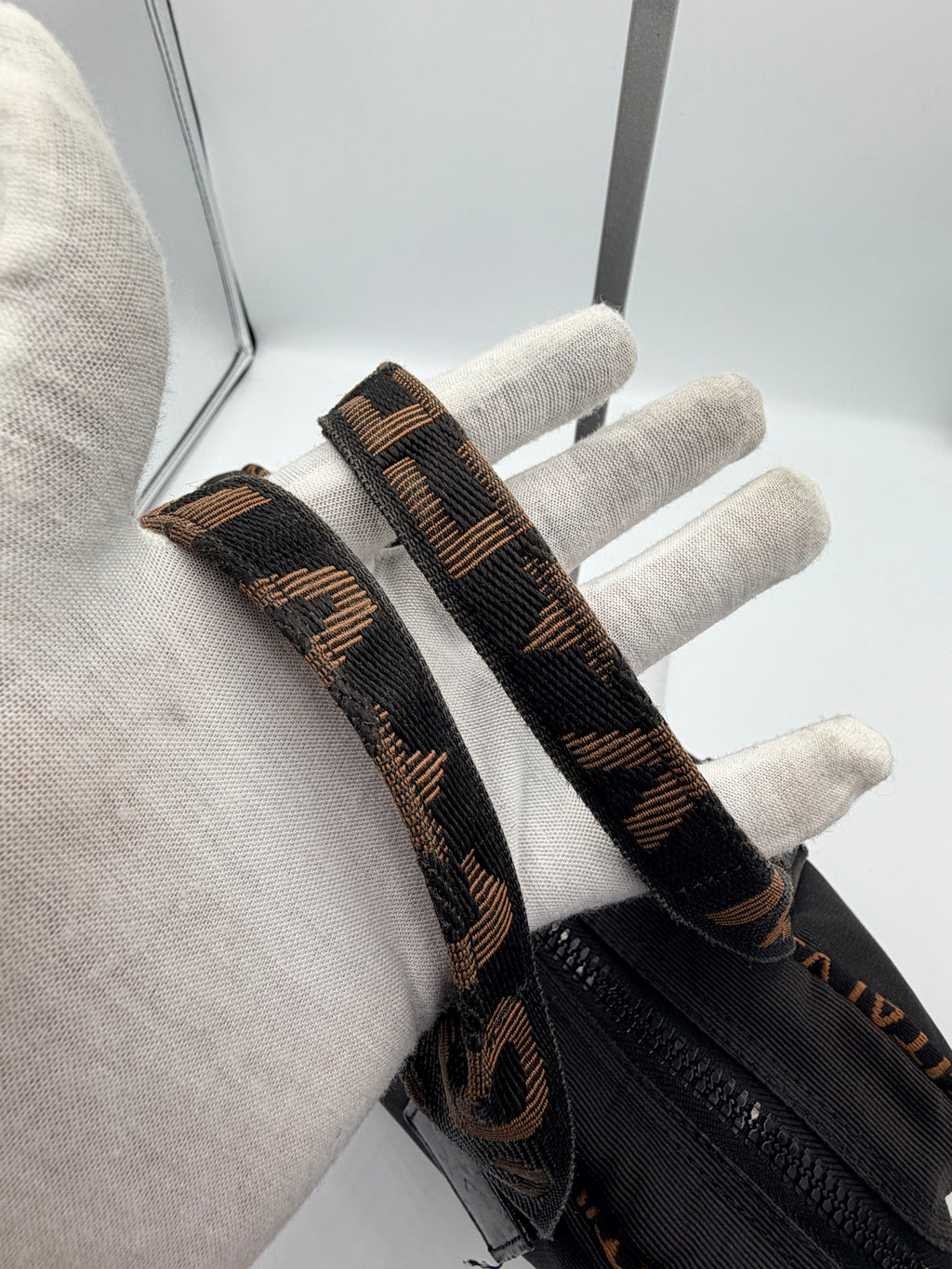 Fendi Logo Nylon Mini Boston Bag / Crossbody