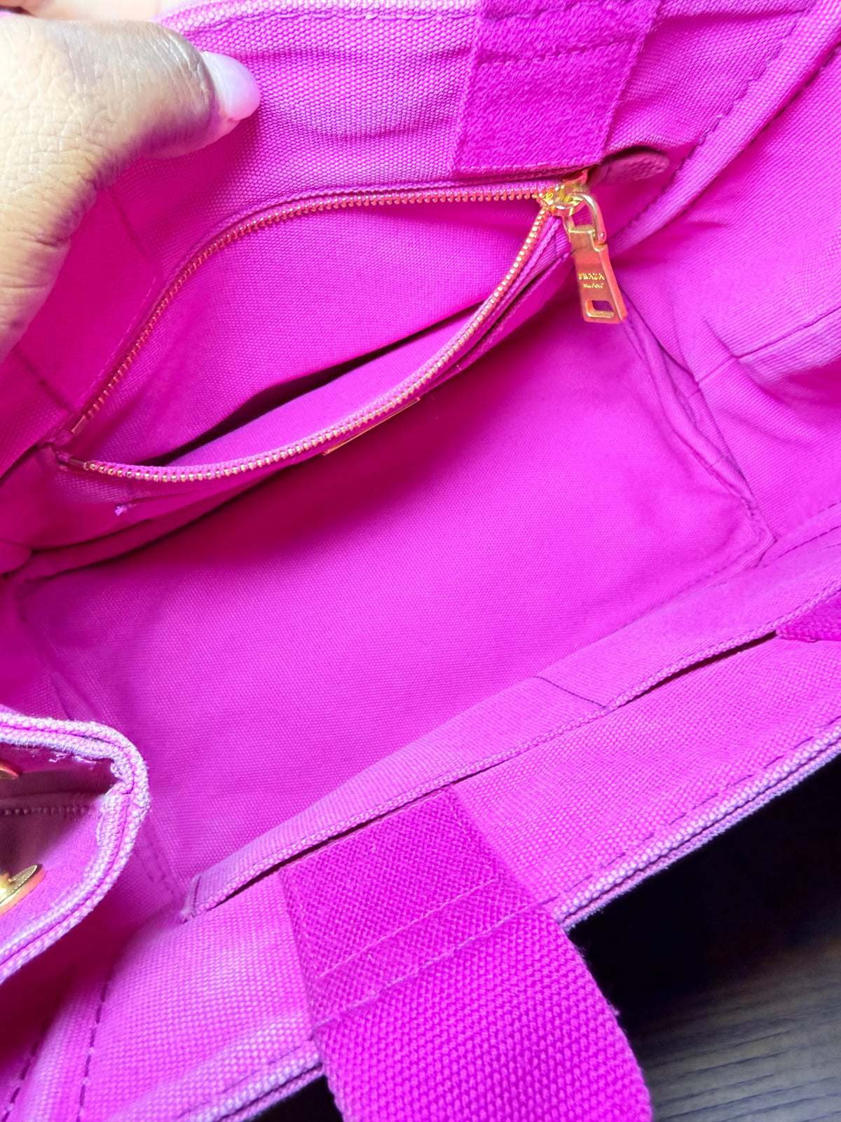 Prada Canapa Hot Pink Canvas Mini Tote Bag - with Dustbag