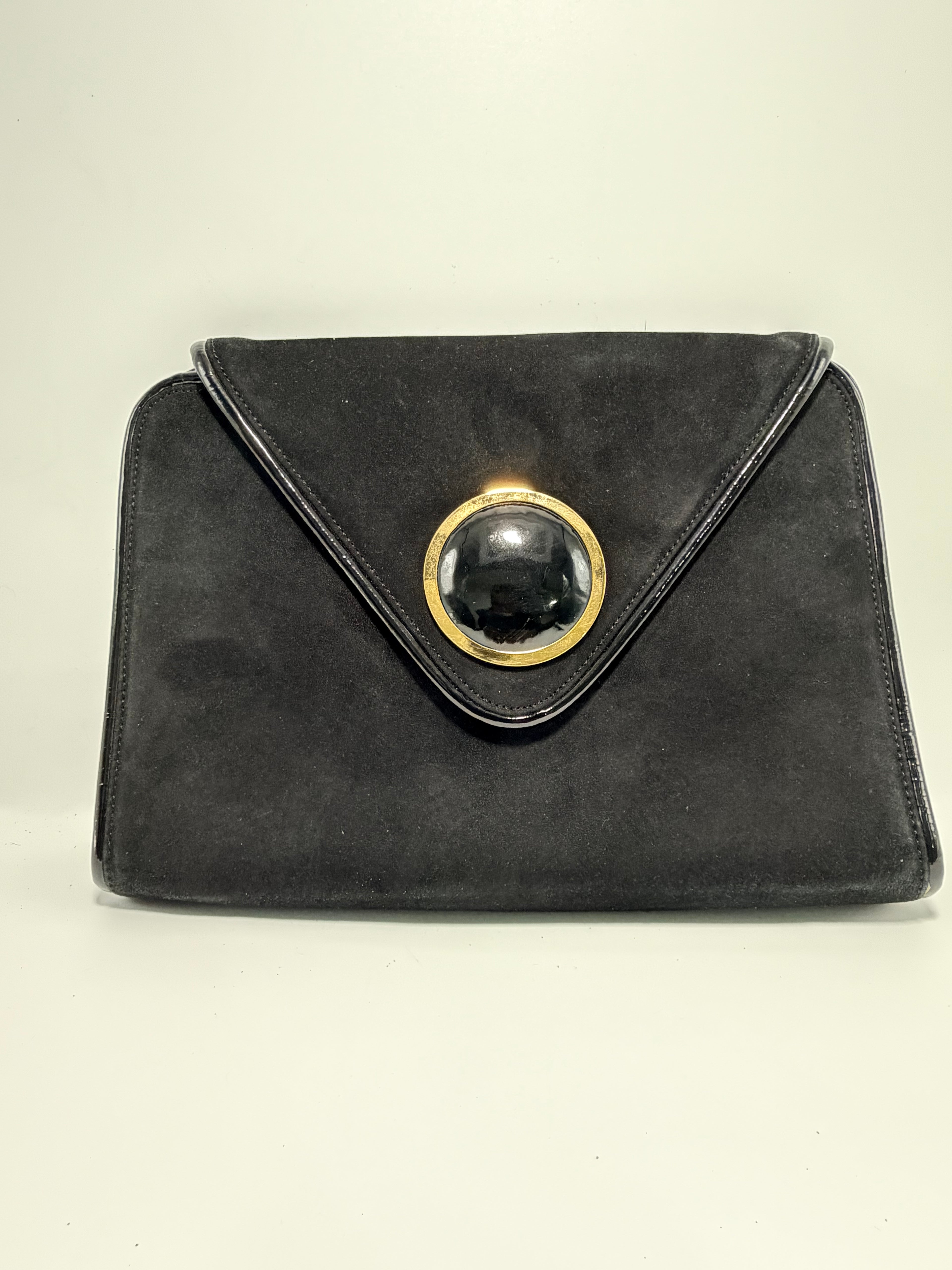 Givenchy Vintage Suede Envelope Clutch