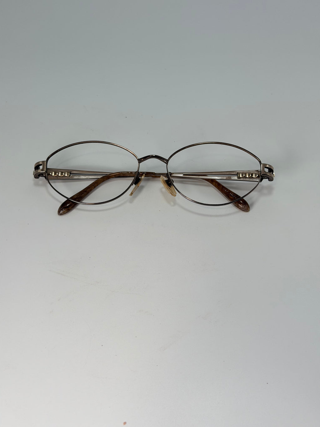 Valentino Oval Wire Frame Eyeglasses