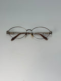 Valentino Oval Wire Frame Eyeglasses