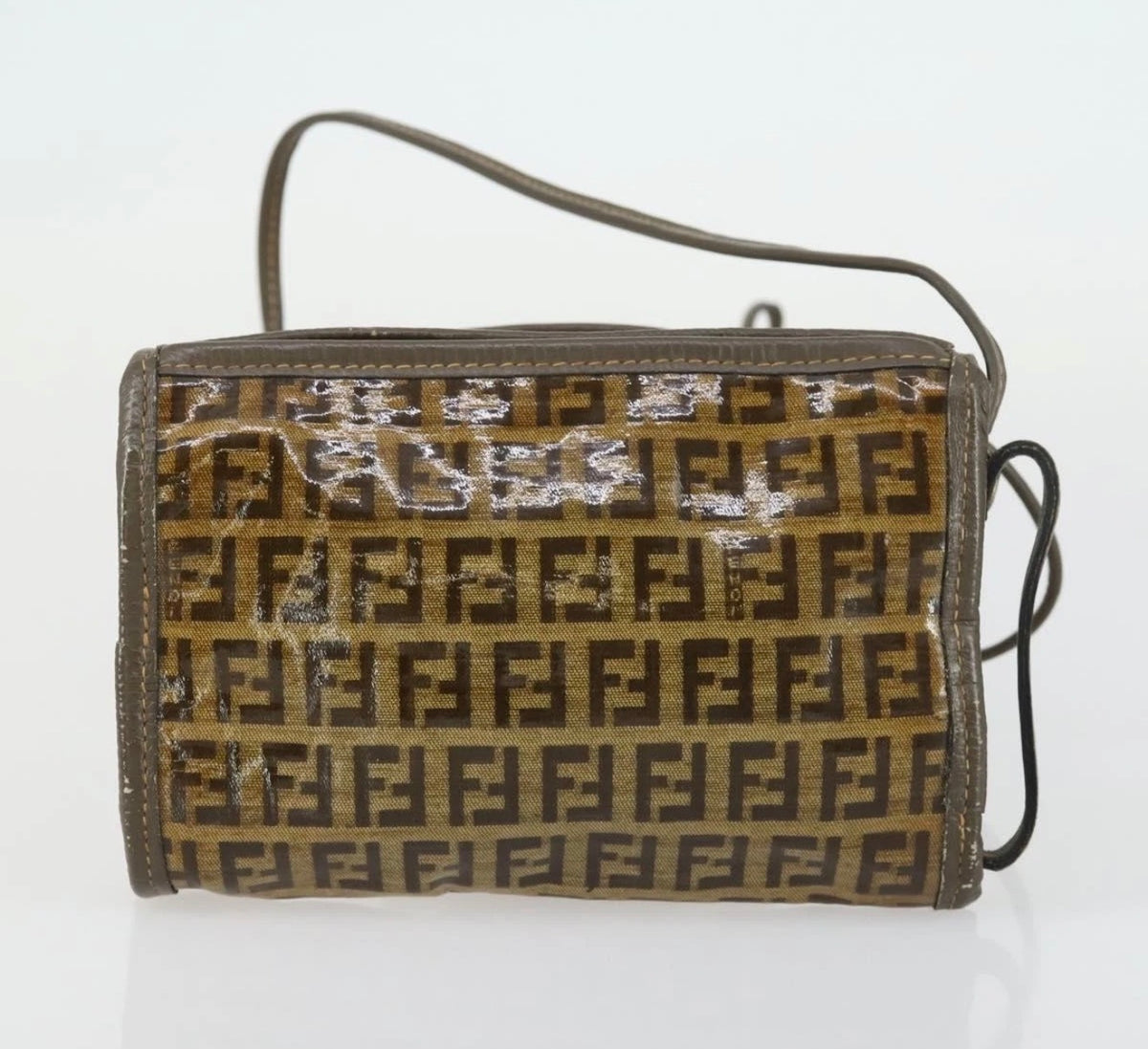 Fendi Zucca Monogram Mini Crossbody Bag – Brown