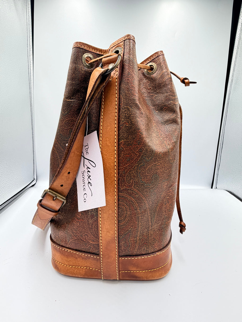 Etro Paisley Drawstring Bucket Bag