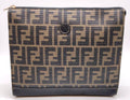 Fendi Zucca Monogram Leather Clutch