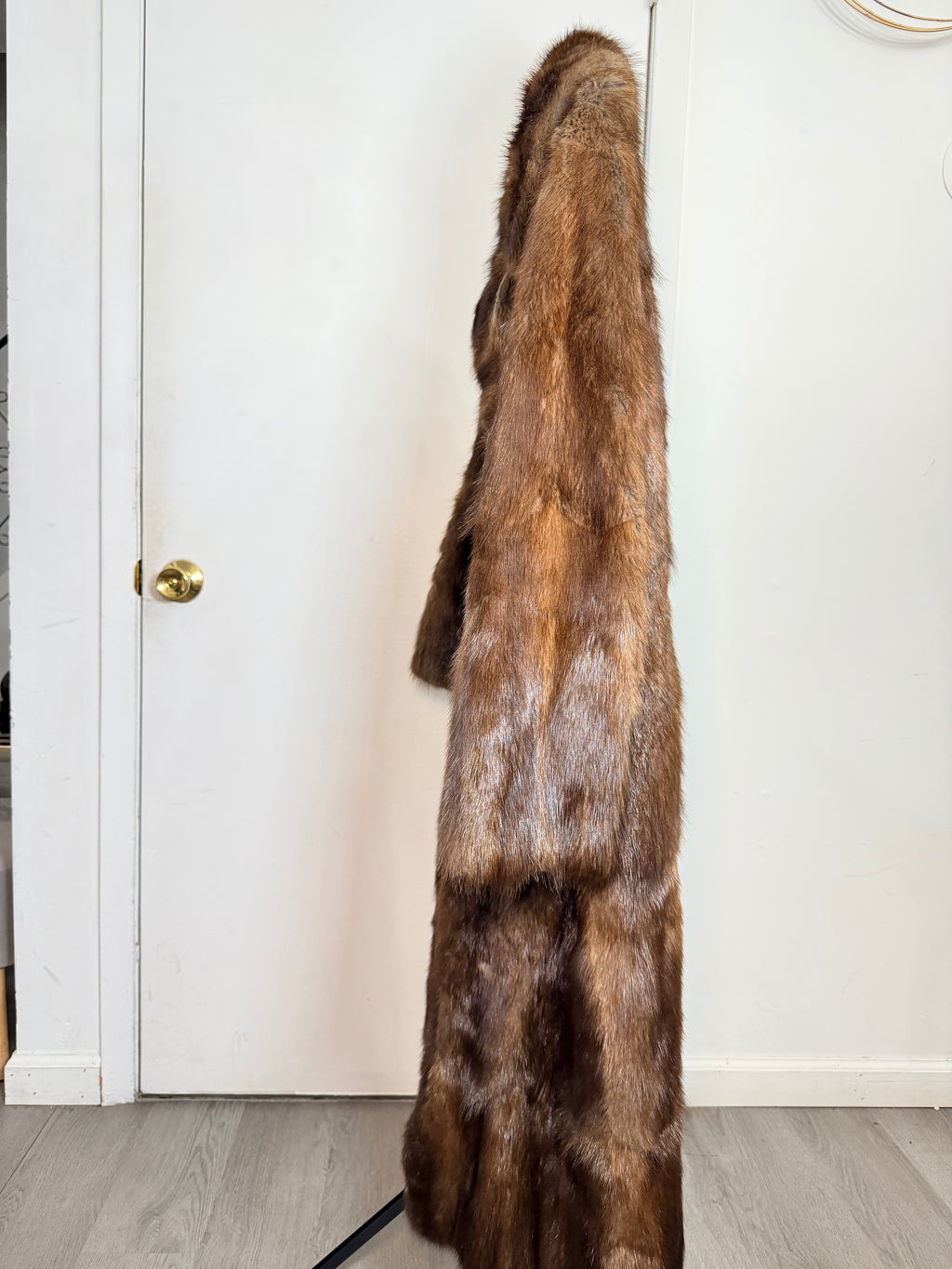 Vintage Brown Mink Fur Coat – Small 015