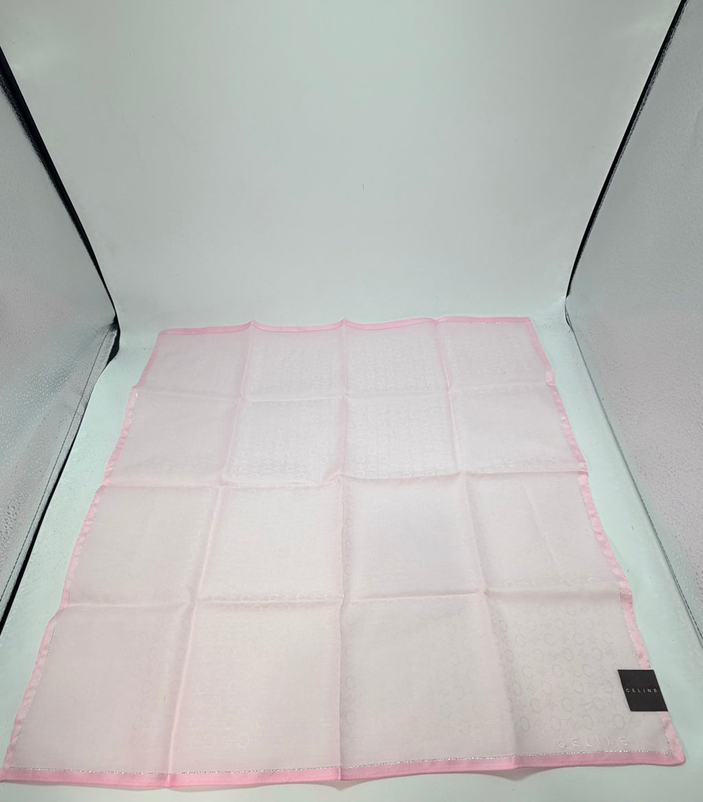 Celine Pink Monogram Scarf