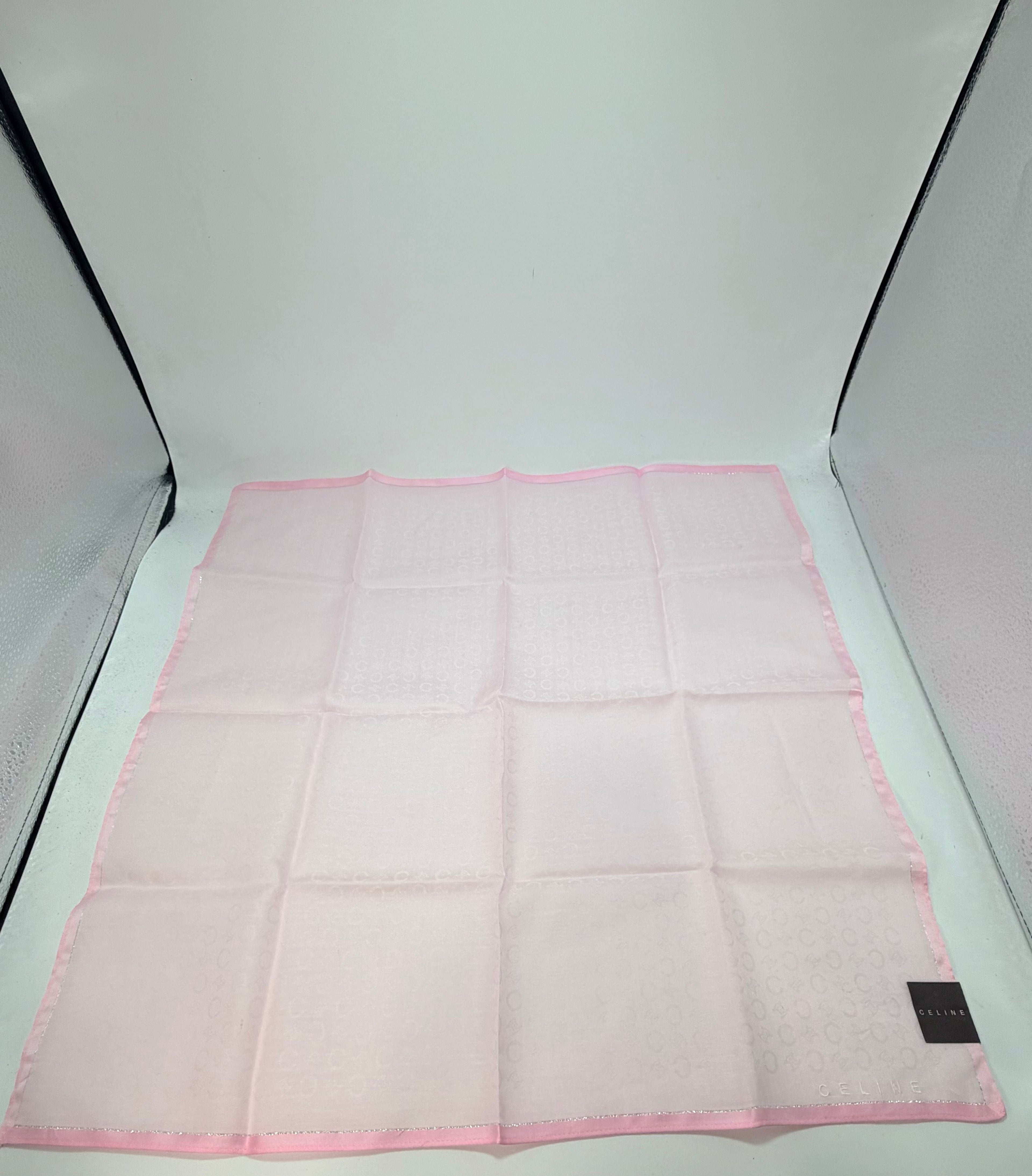 Celine Pink Monogram Scarf
