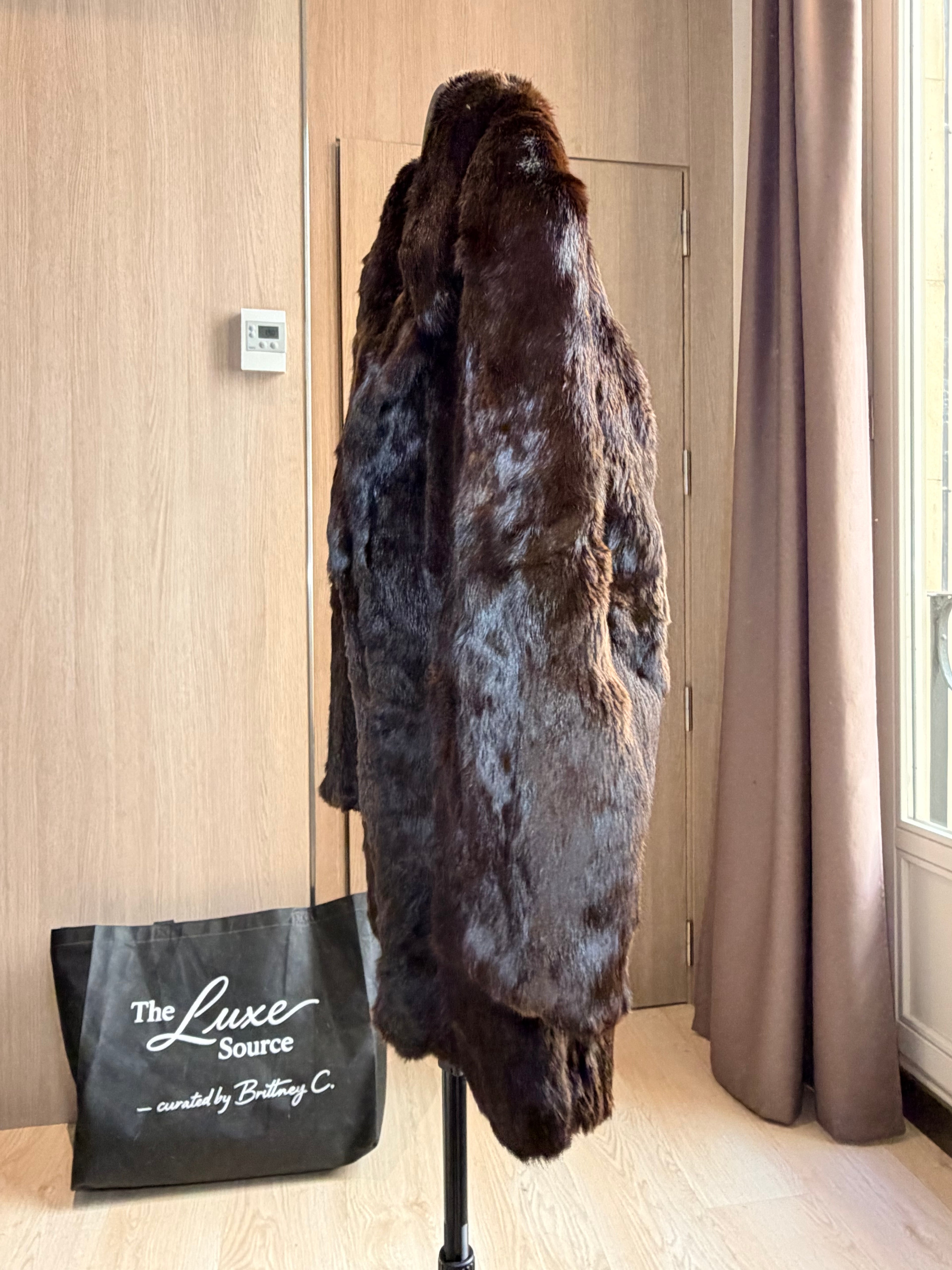 Vintage Rabbit Fur Coat – L/XL - 044