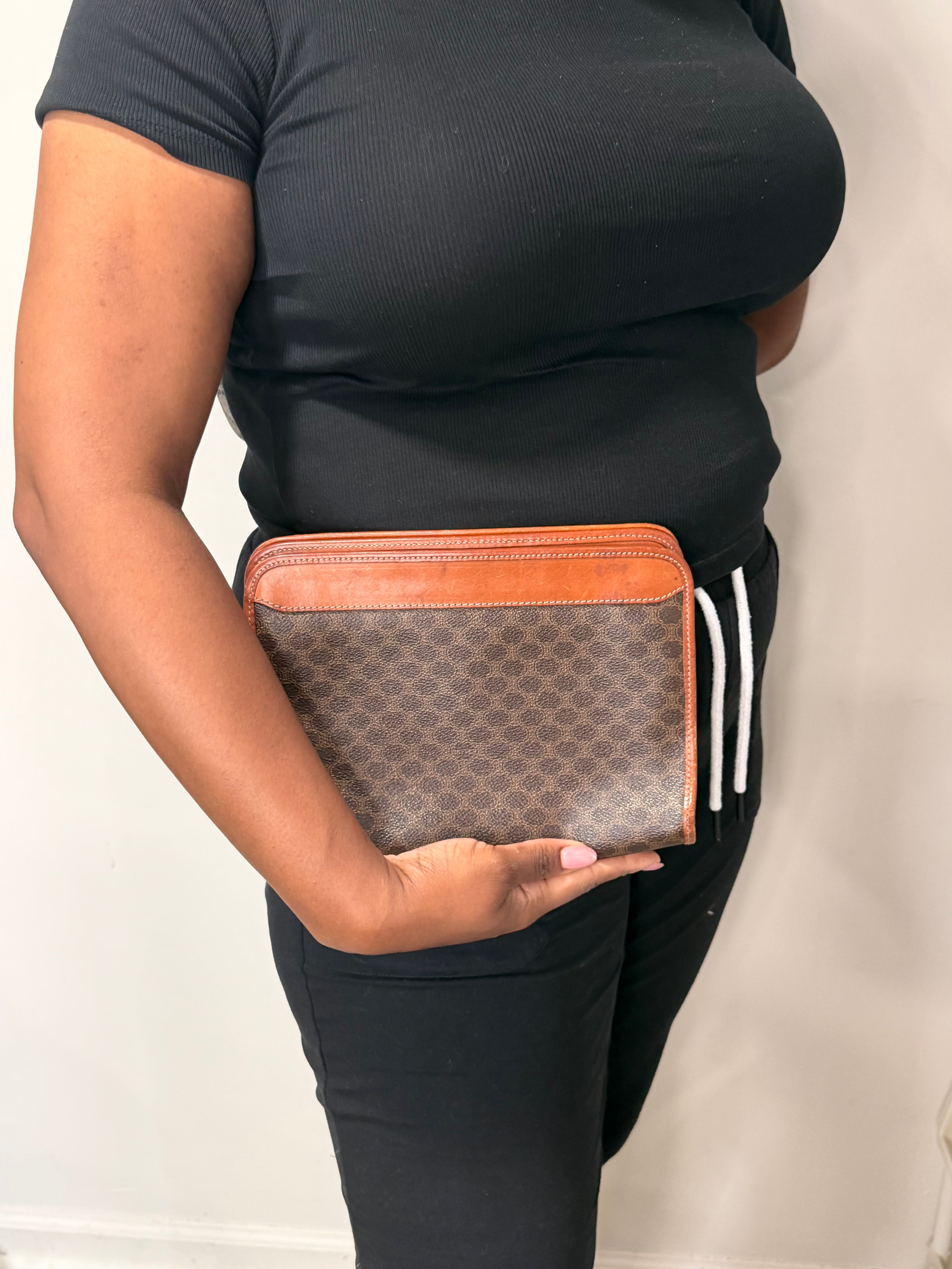 Celine Macadam Logo Clutch