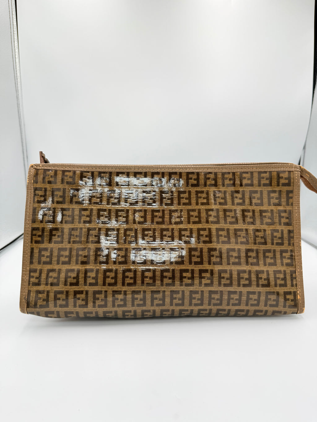 Fendi Zucca Monogram Clutch / Pouch