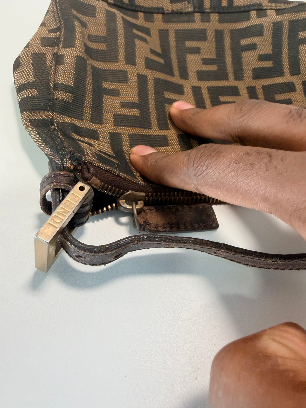 Vintage Fendi Zucca Mini Top-Handle Bag