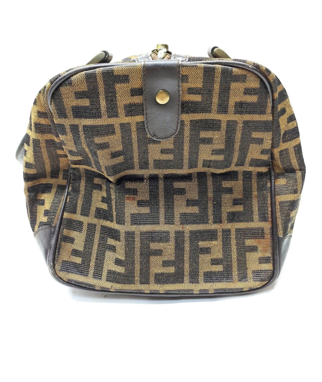 Fendi Zucca Boston Bag