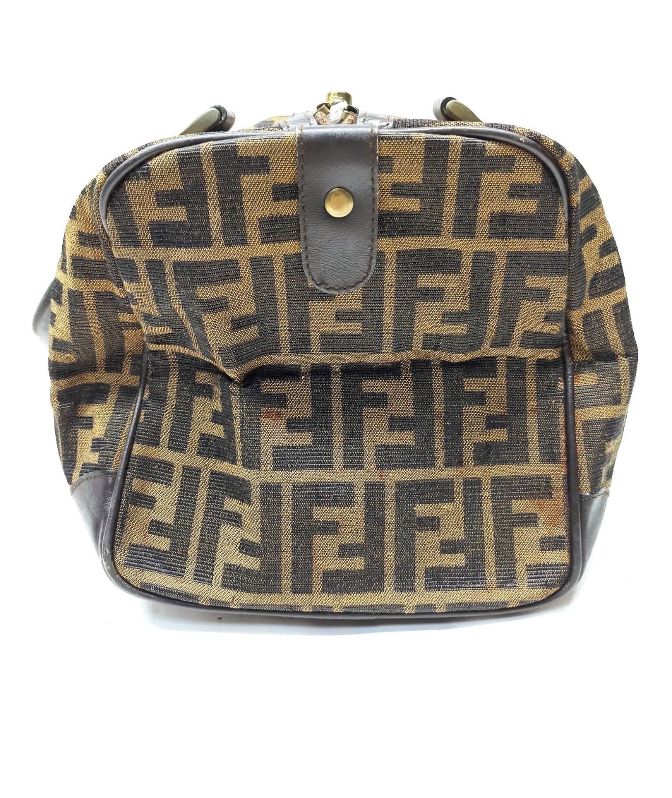 Fendi Zucca Boston Bag