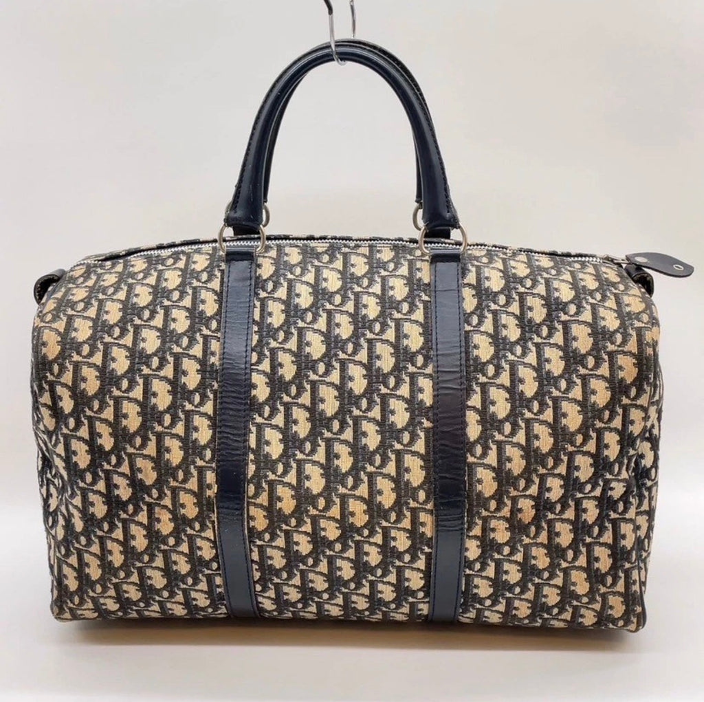 Christian Dior Trotter Boston Bag (Navy)