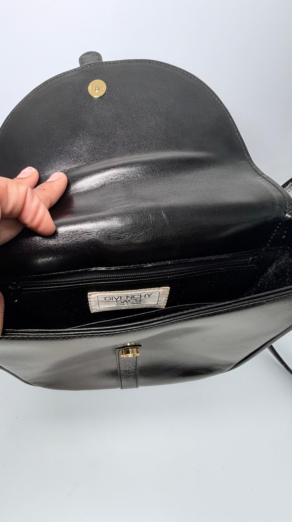 Balenciaga Black Leather Crossbody Bag