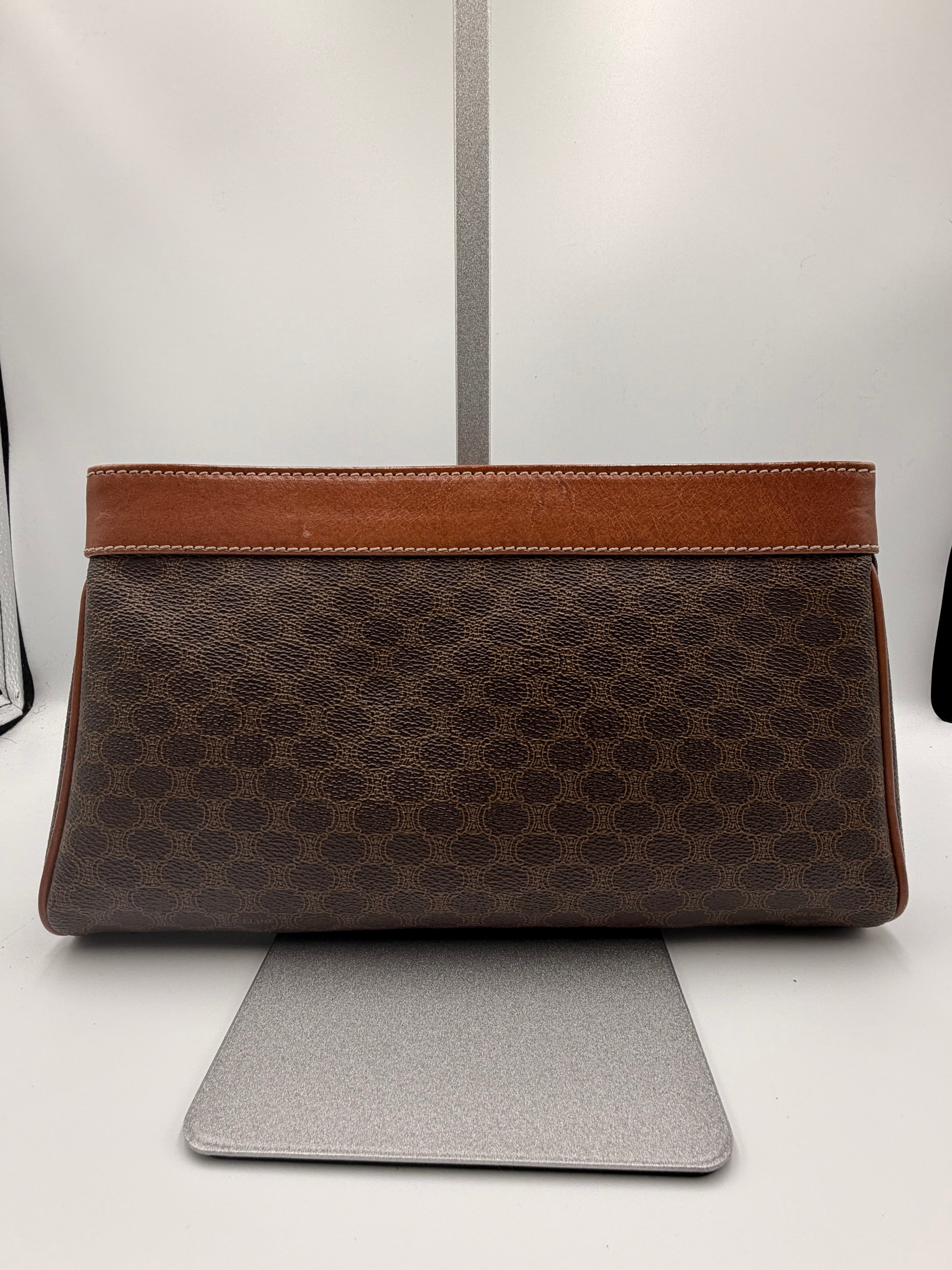 Celine Macadam Double Pocket Clutch