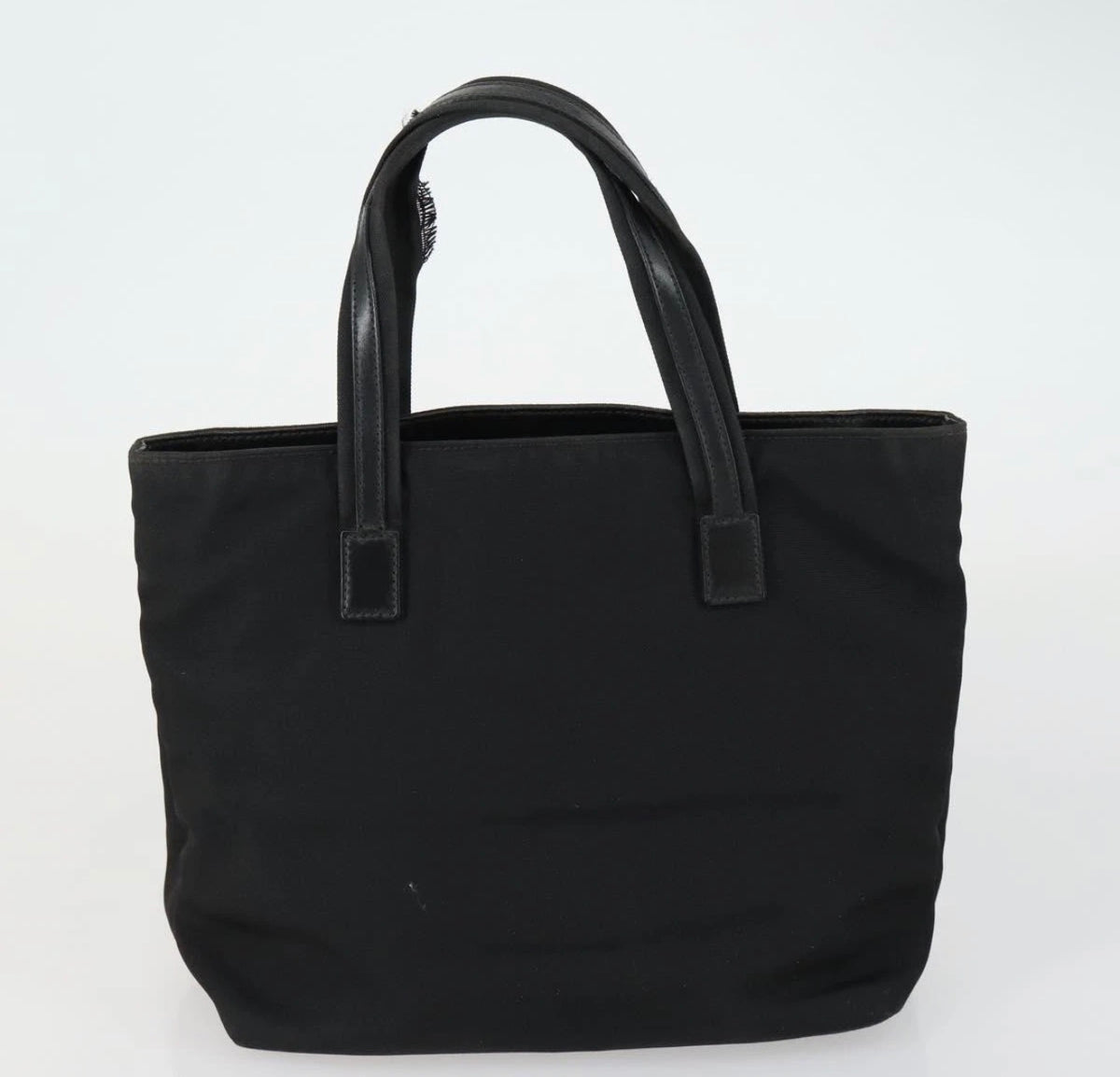 Gucci Black Nylon Tote Bag with Double Front Pockets