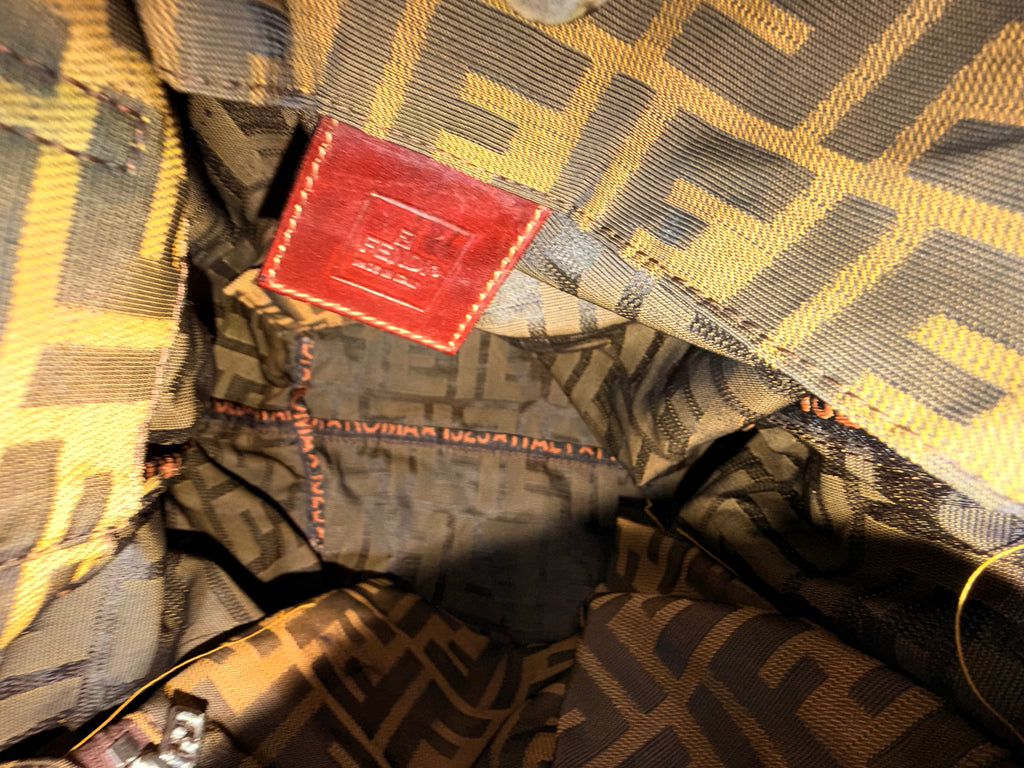 Fendi Vintage Zucca Monogram Shoulder Bag
