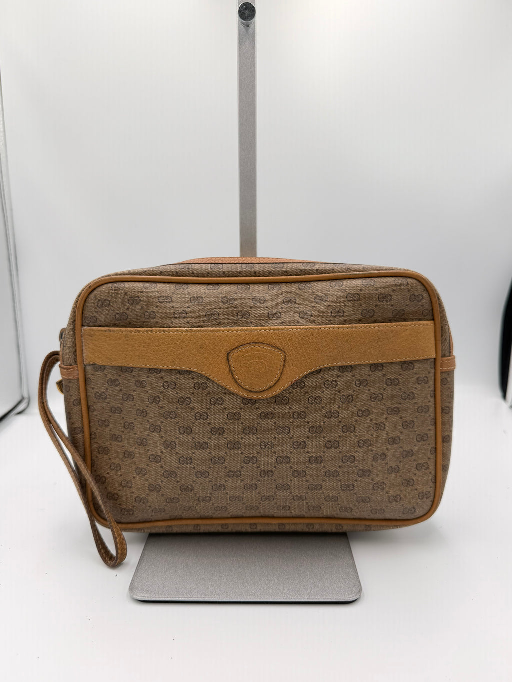 Gucci Monogram Clutch / Wristlet Pouch