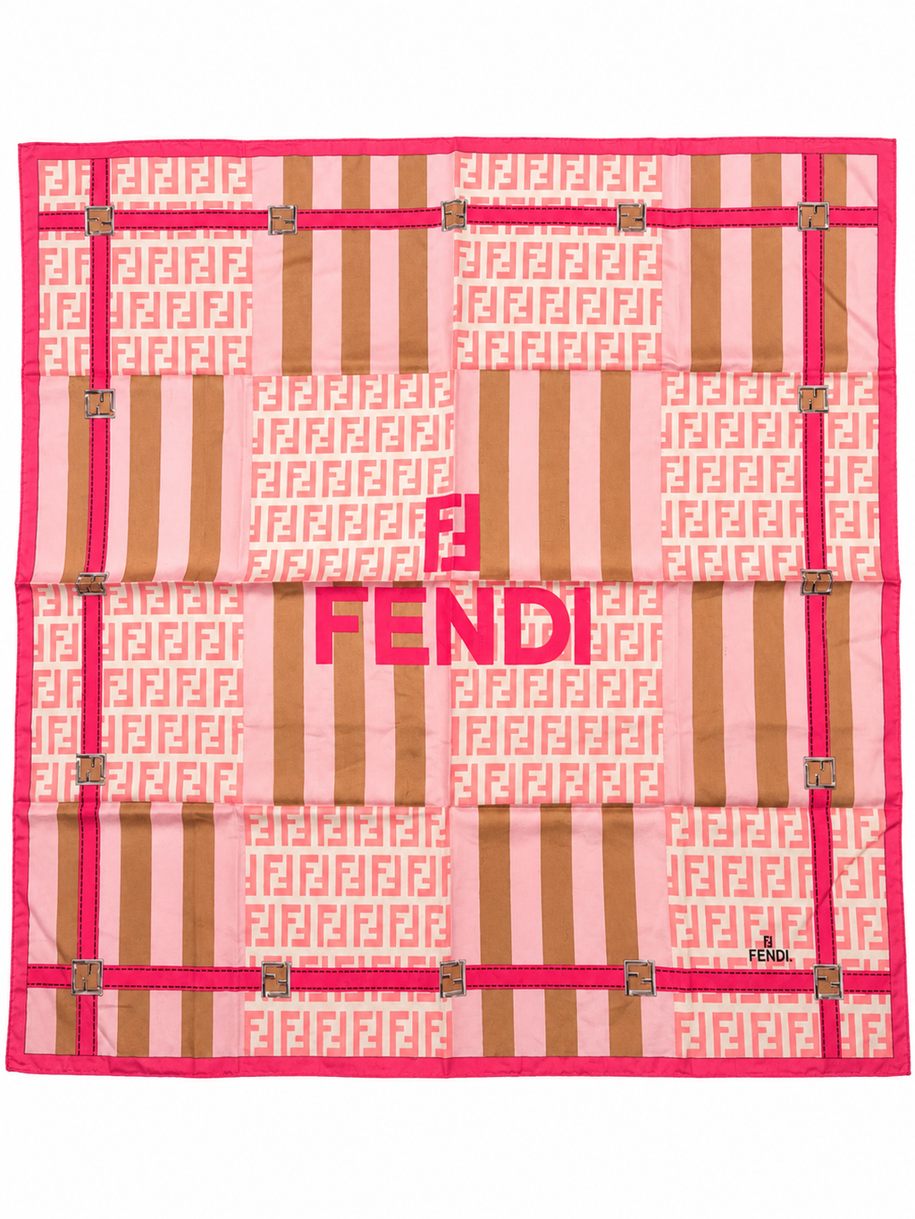 Fendi FF Monogram Belt Print Scarf