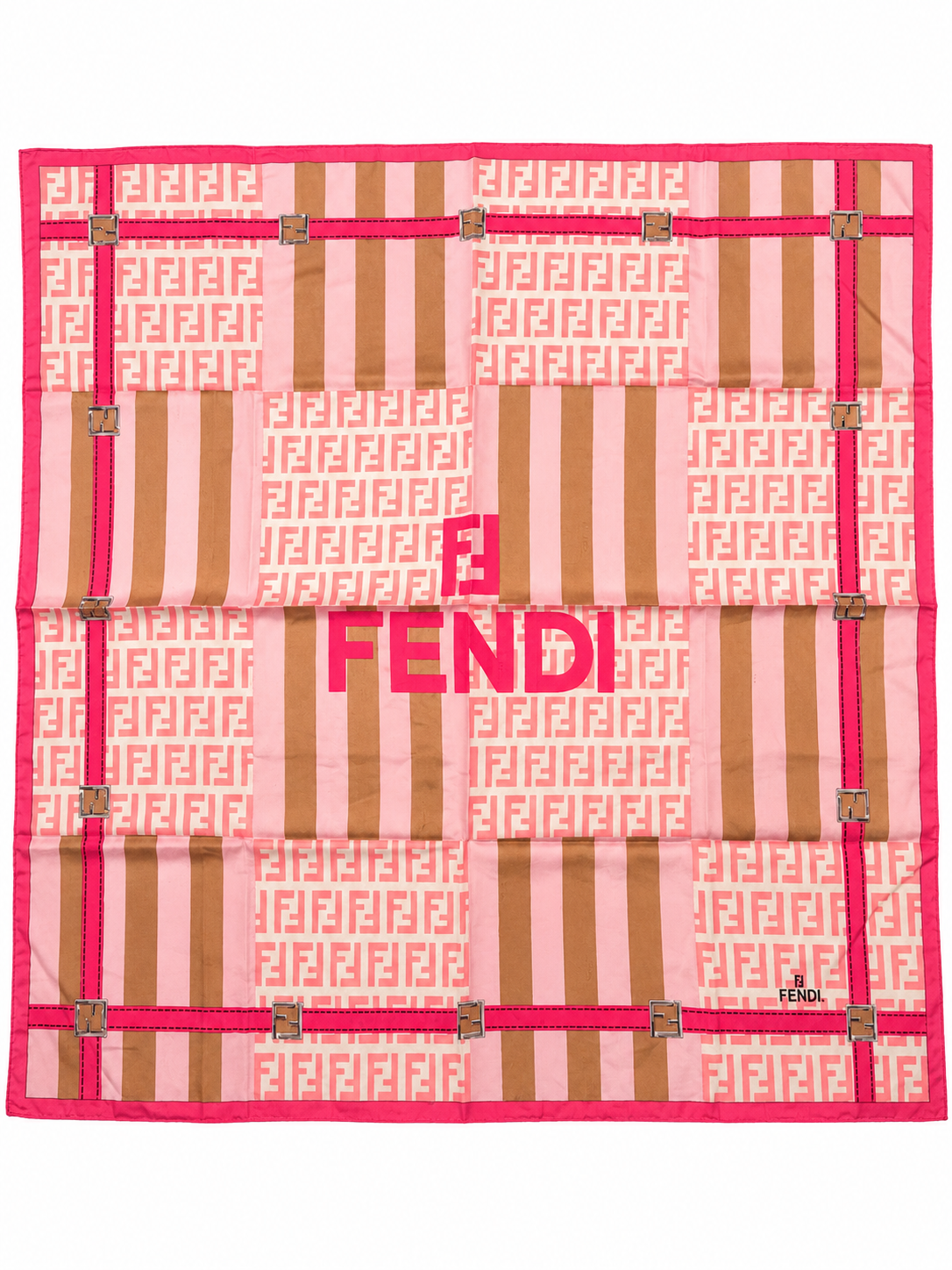 Fendi FF Monogram Belt Print Scarf