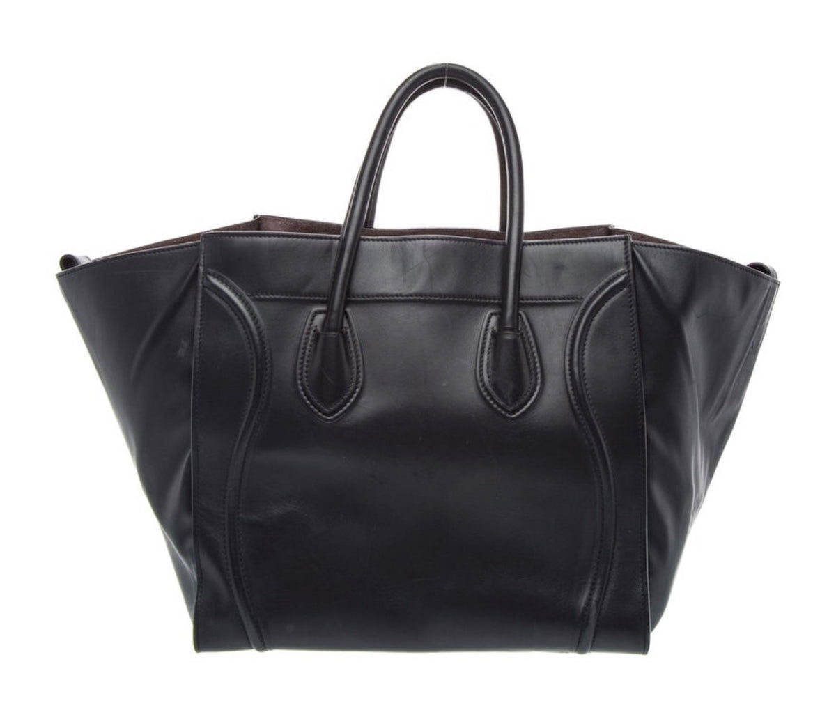 Celine Phantom Luggage Tote – Black Leather