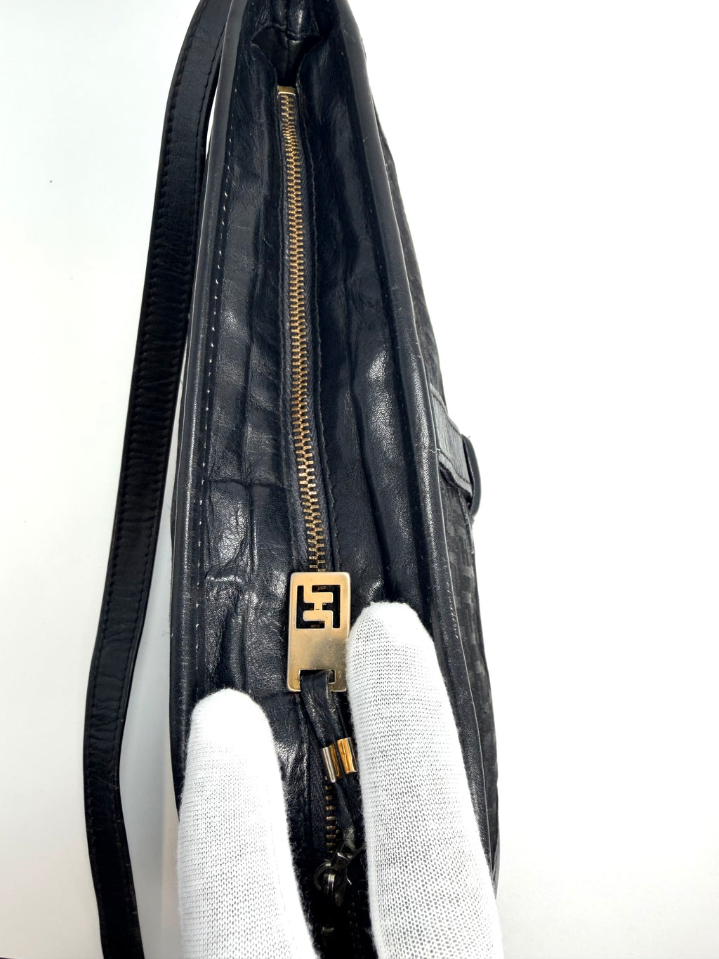 Fendi Black Monogram Shoulder Bag