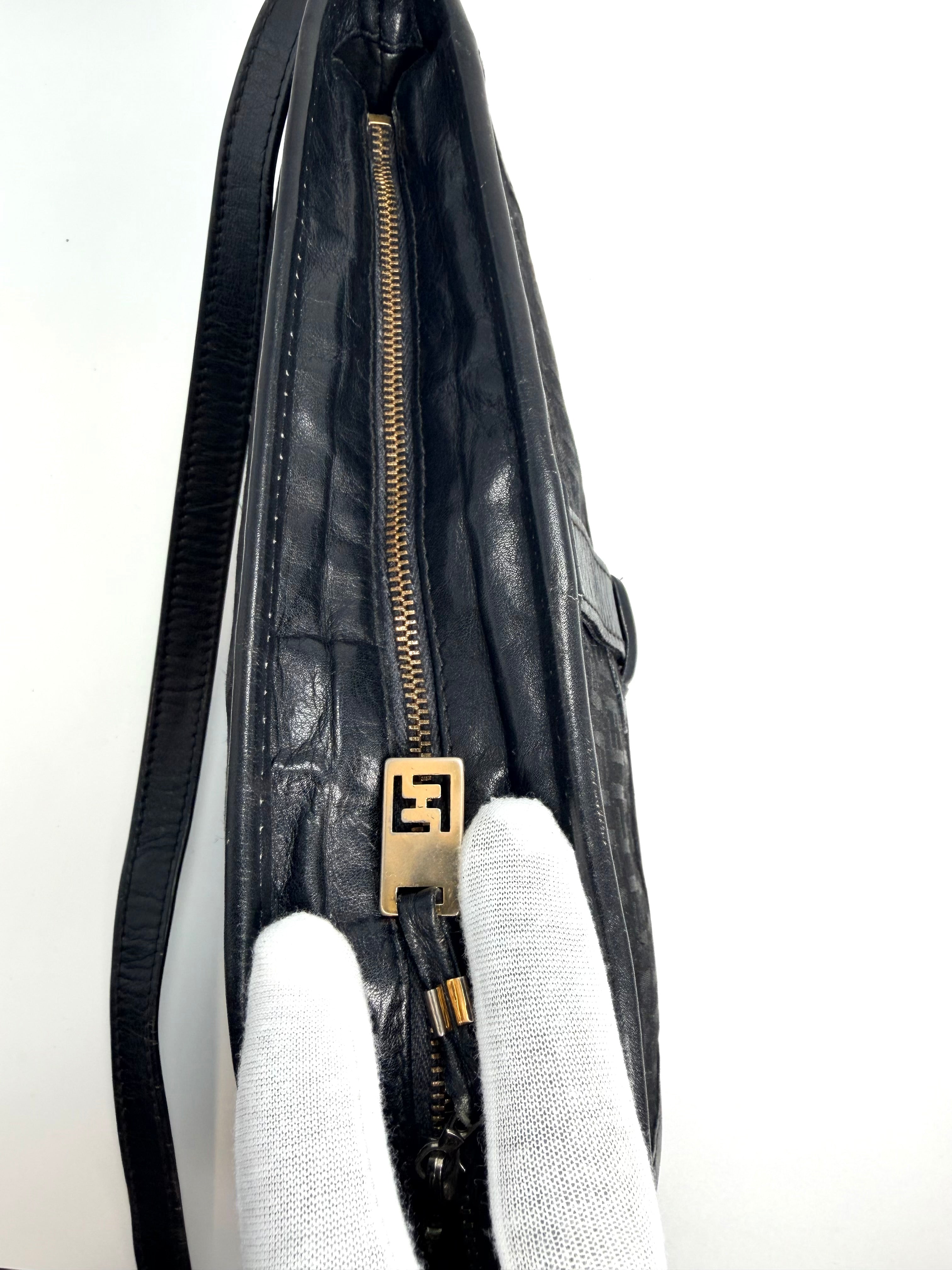 Fendi Black Monogram Shoulder Bag