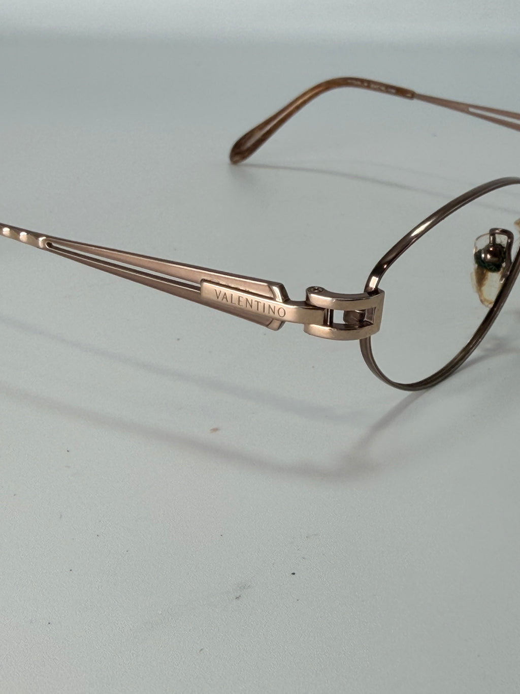 Valentino Oval Wire Frame Eyeglasses