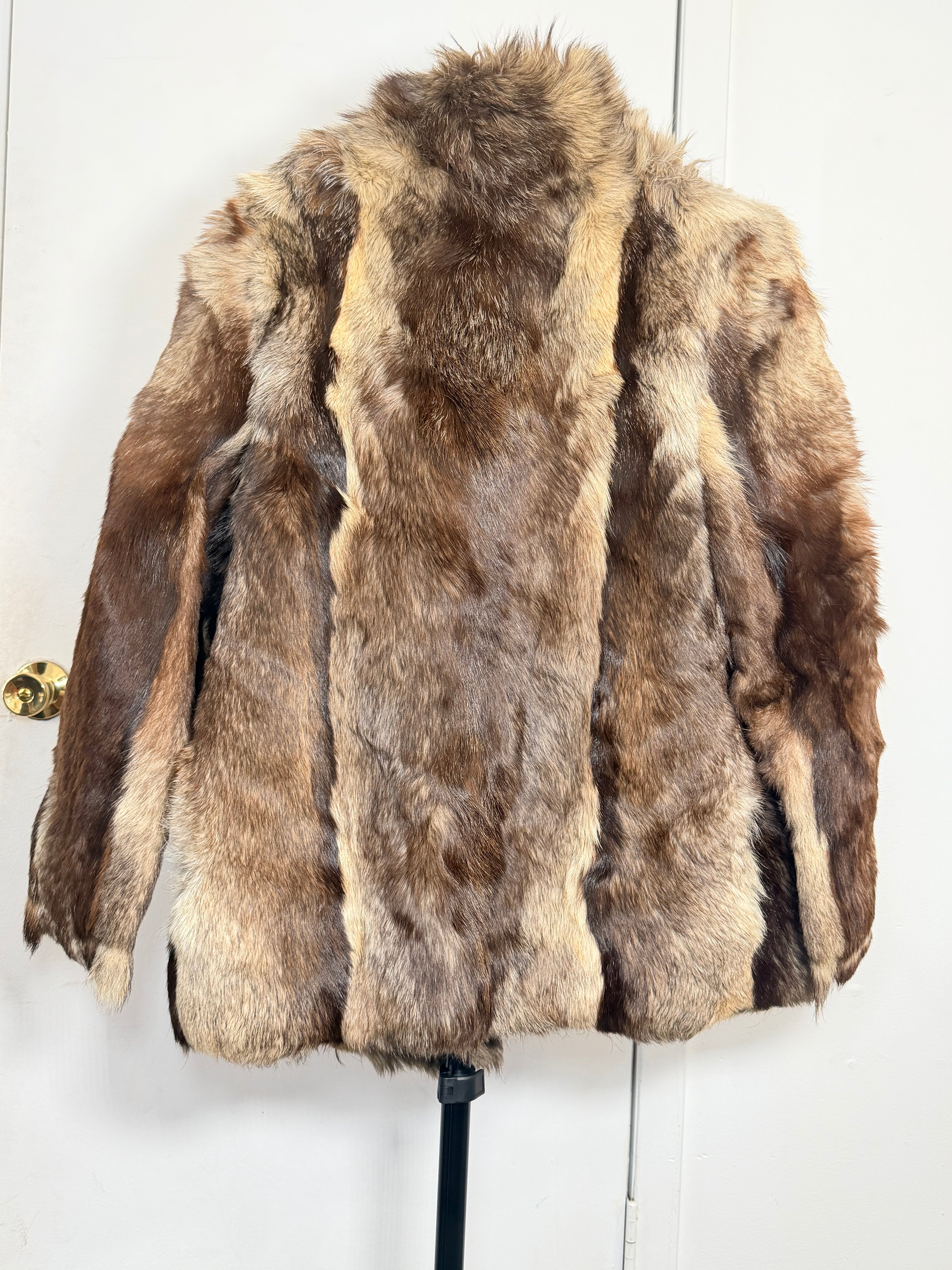 Vintage Natural Rabbit Fur Coat – Medium/Large 030