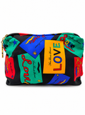 Yves Saint Laurent LOVE Print Multicolor Pouch Bag