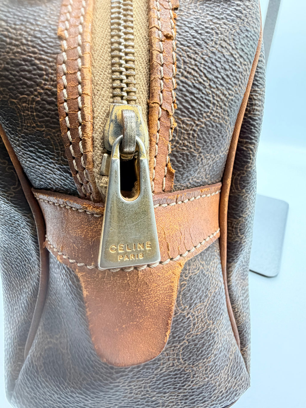 Celine Vintage Macadam Dome Handbag