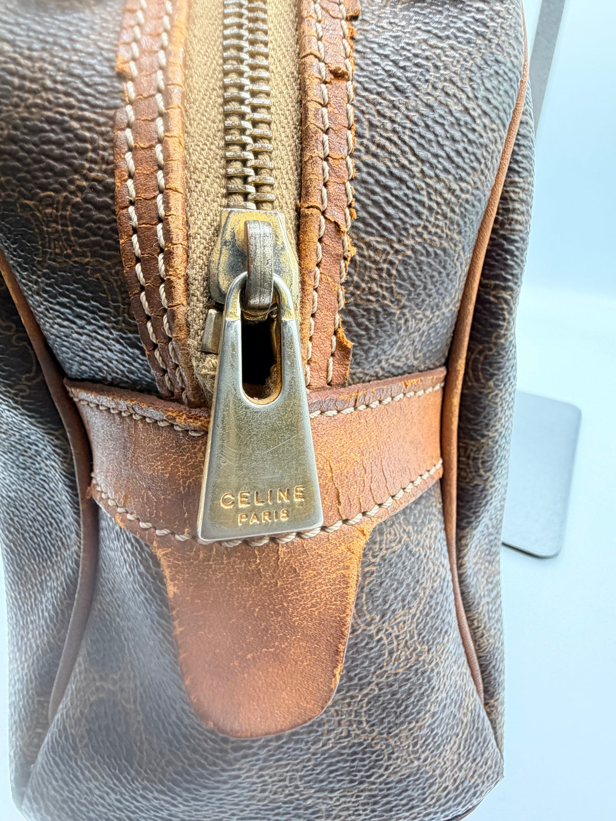 Celine Vintage Macadam Dome Handbag