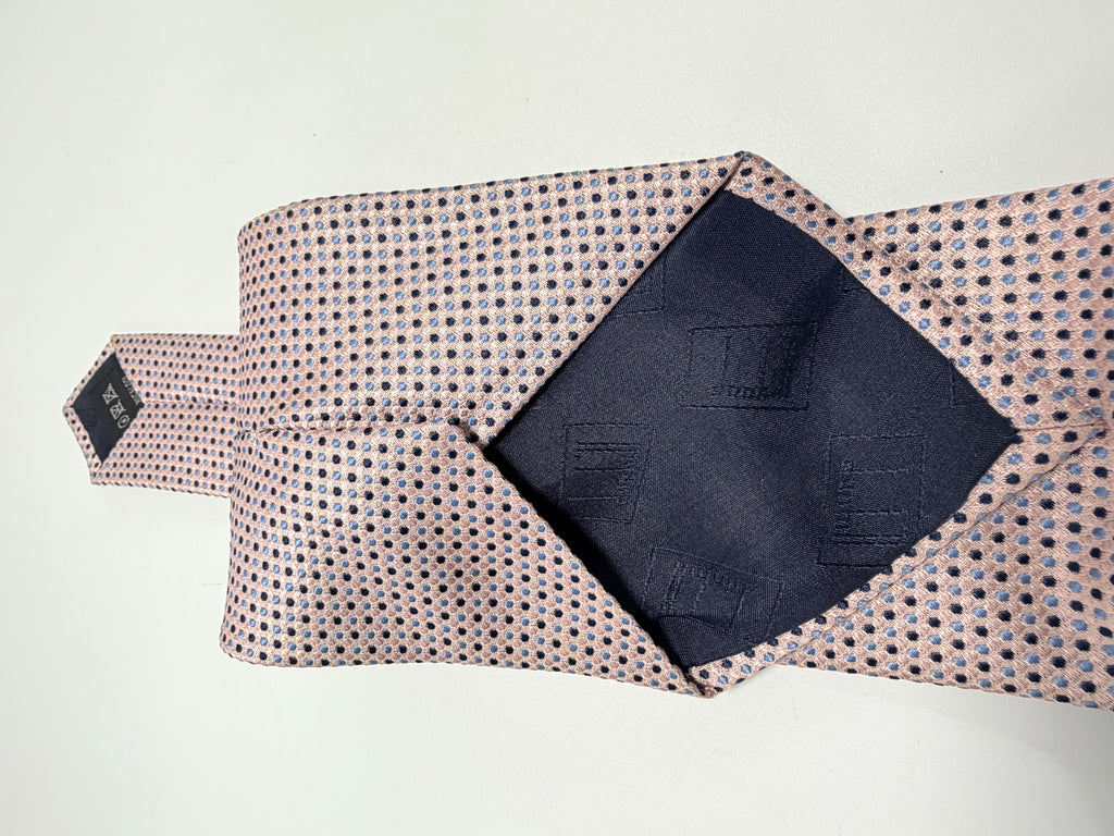 Dunhill London Silk Tie – Blush Micro Dot