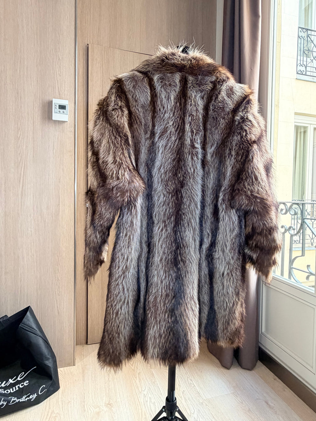 Vintage Natural Raccoon Fur Coat – Large - 034