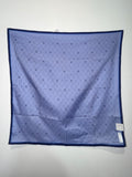 Céline Paris Monogram Silk Scarf in Periwinkle Blue