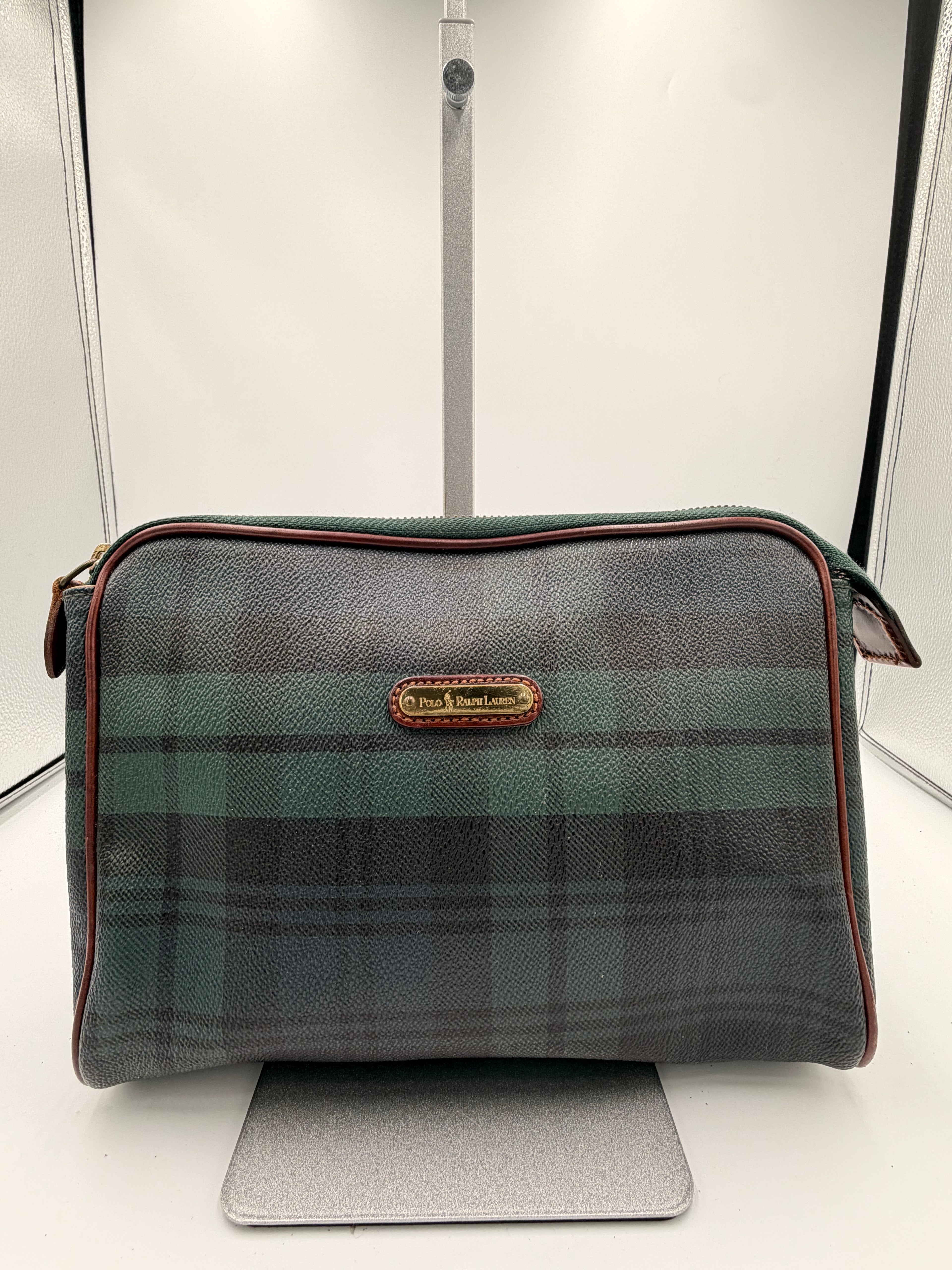 Polo Ralph Lauren Blackwatch Plaid Travel Toiletry Bag
