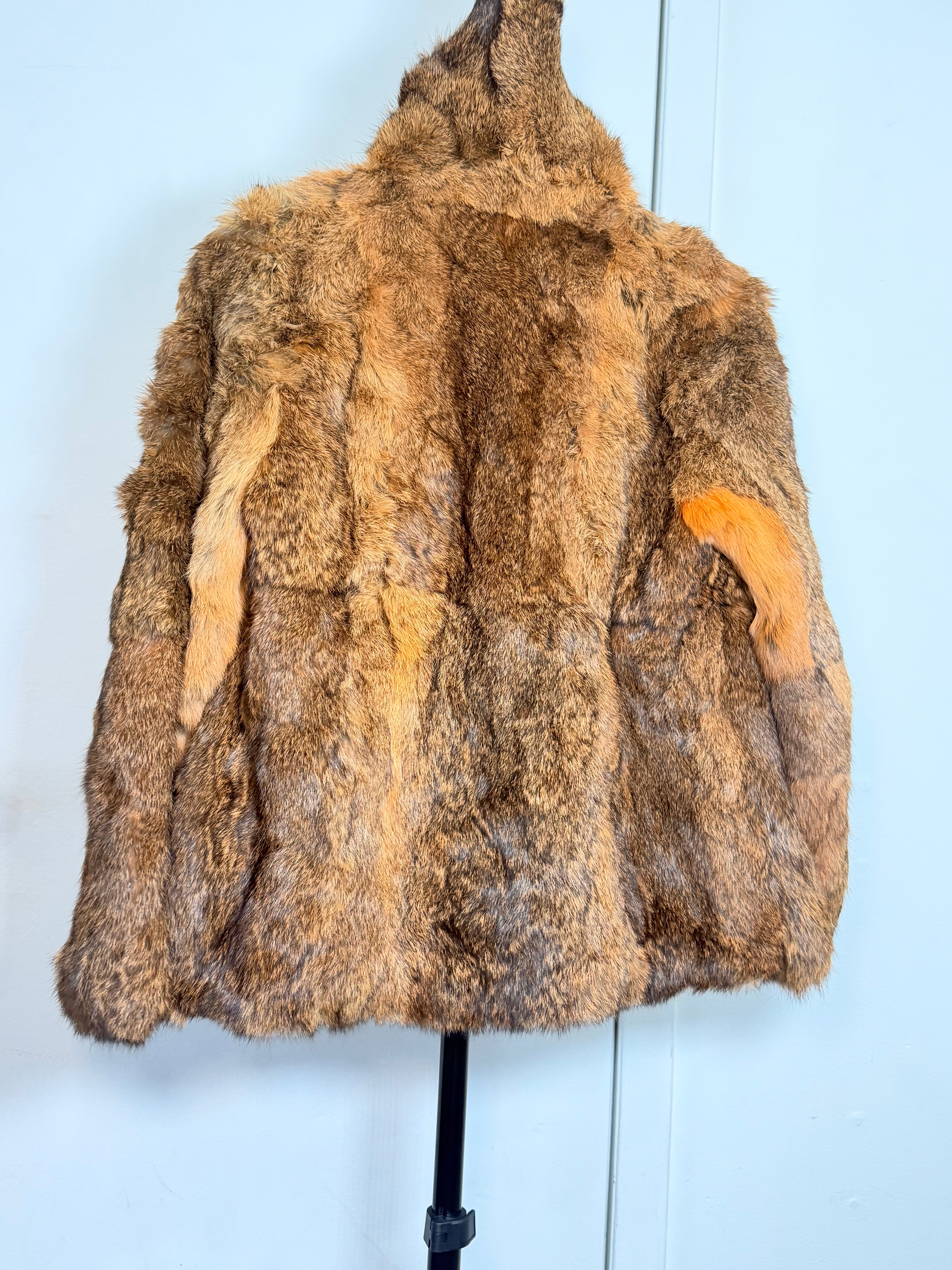 Vintage Natural Rabbit Fur Coat – Small 029