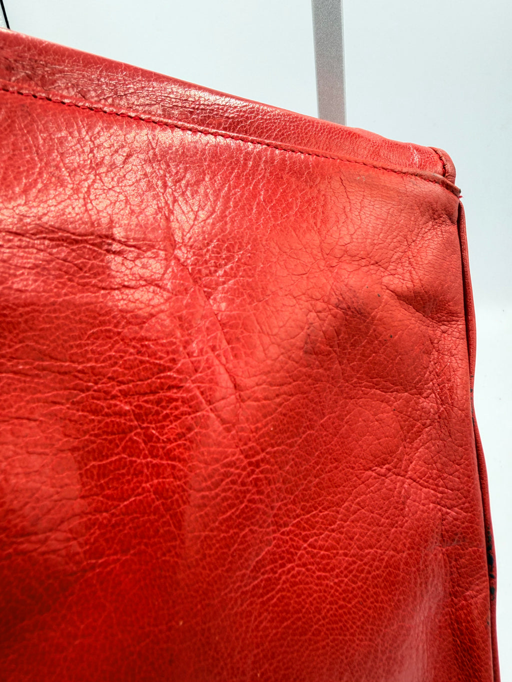 Fendi Oversized Clutch in Red
