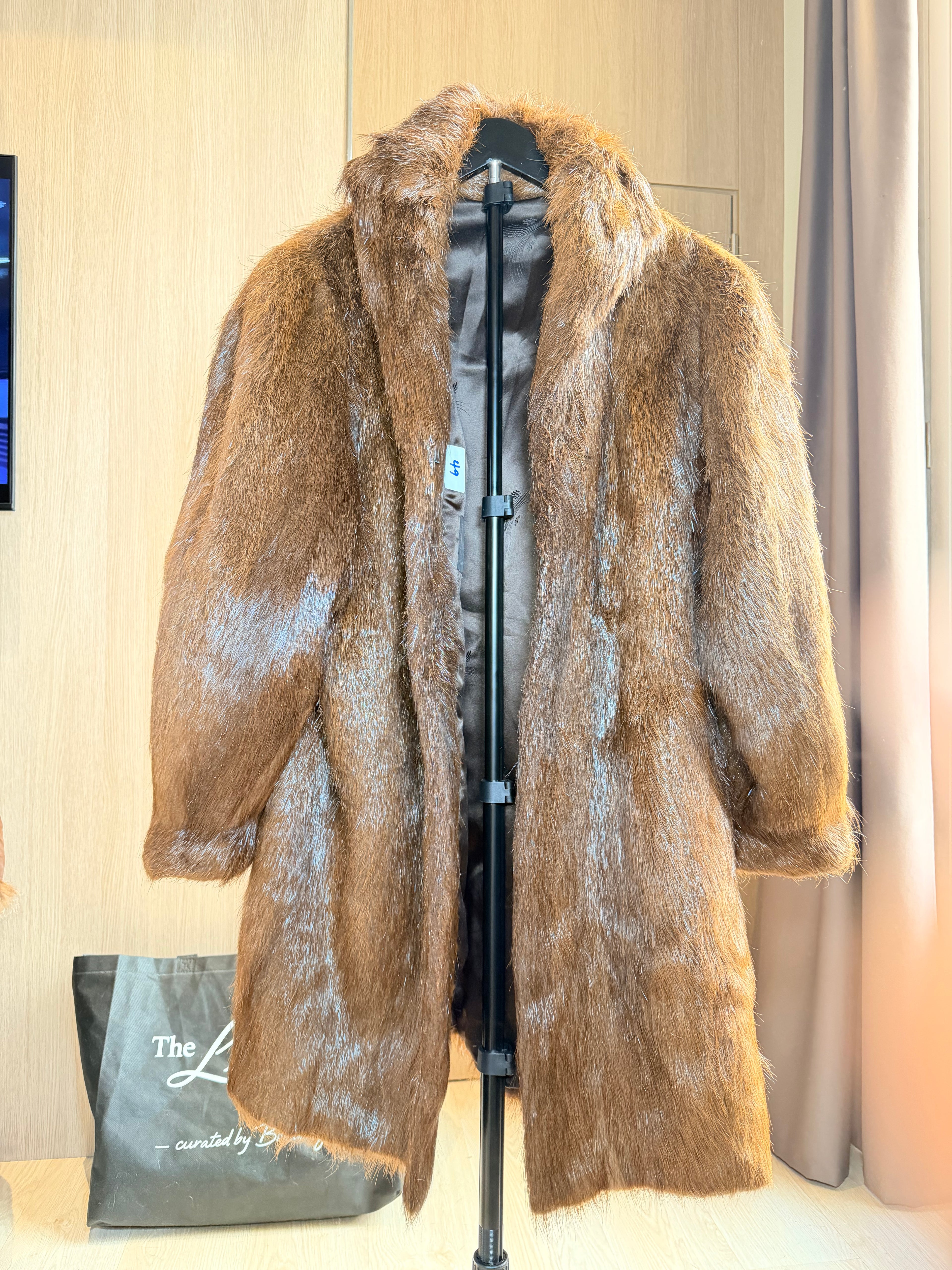 Vintage Nutria Fur Coat – Large - 049
