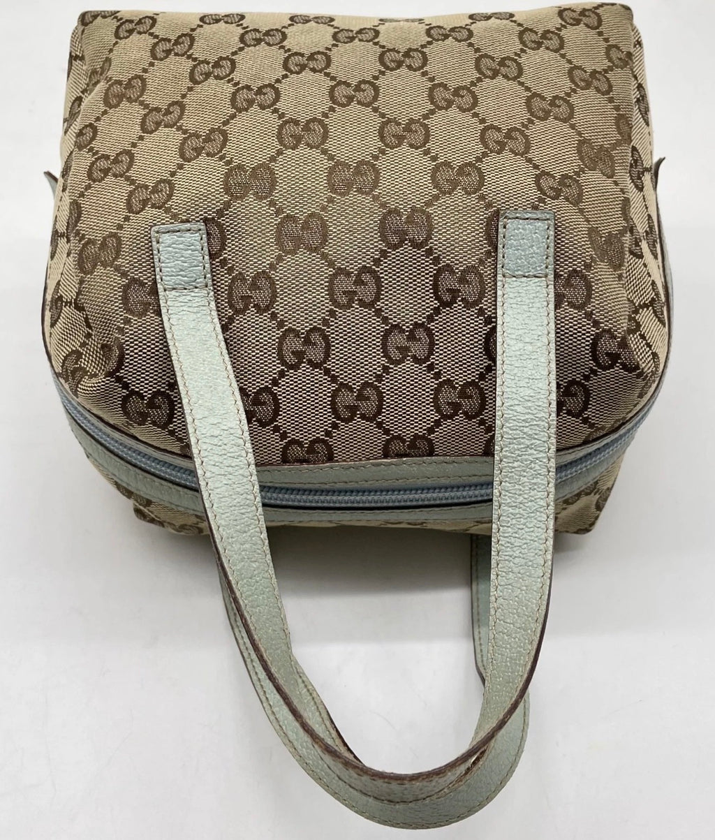 Gucci GG Canvas Mini Boston Bag (with Dustbag)