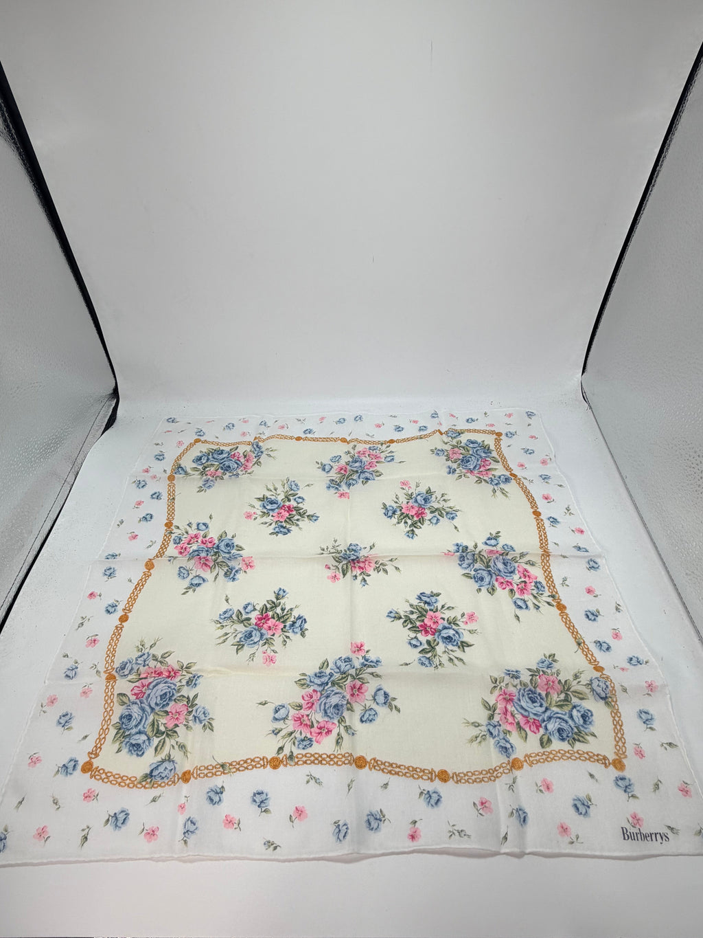 Burberrys Floral Cotton Scarf