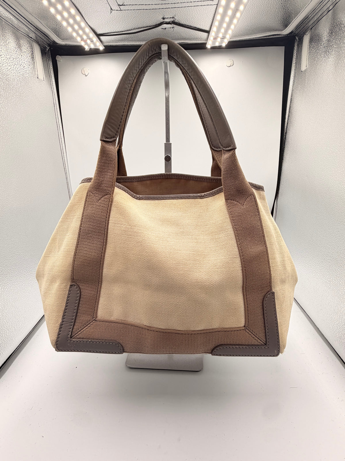 Balenciaga Paris Canvas Cabas Tote Bag