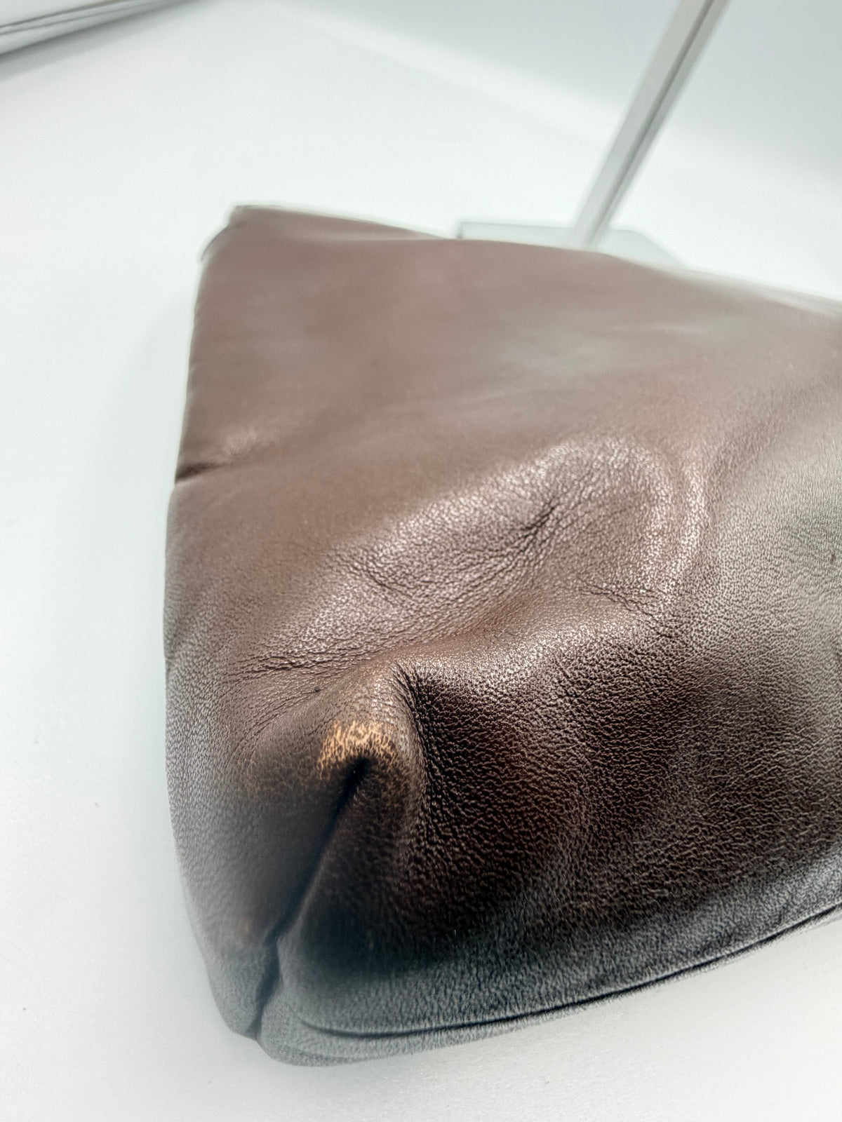 Givenchy Brown Leather 4G Logo Clutch
