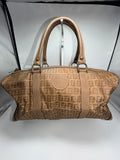 Fendi Zucca Boston Bag