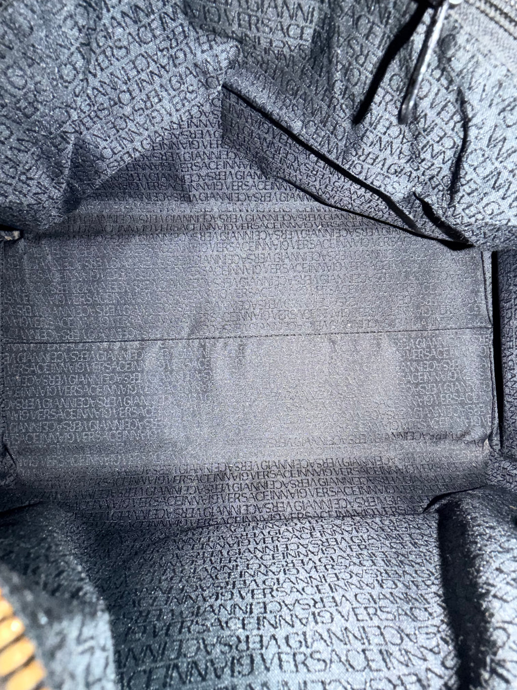 Gianni Versace Medusa Leather Boston Bag – Black