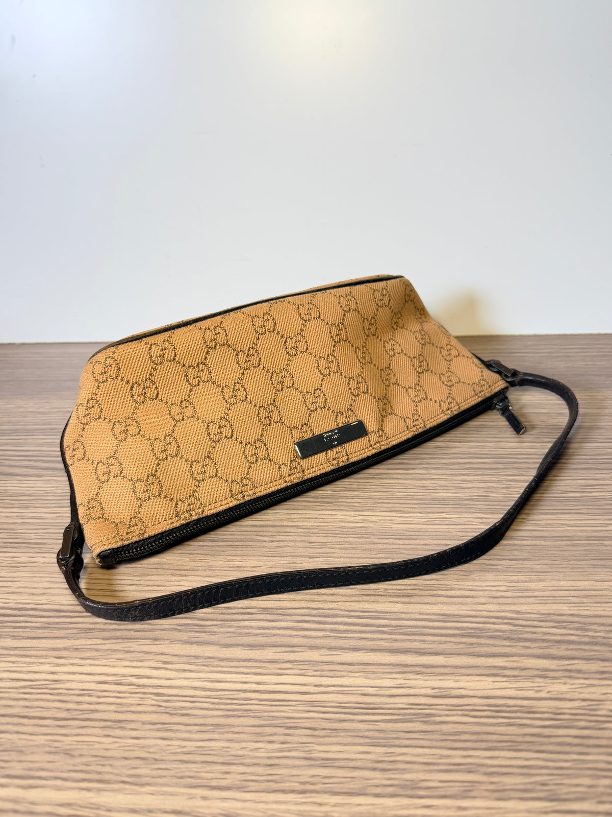 Gucci Vintage GG Monogram Mini Shoulder Bag – Tan & Brown