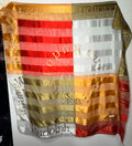 Valentino Oversized Silk Scarf in Multicolor Stripe Logo Print